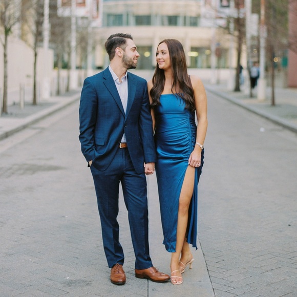 Shona Joy Thalia Bias Dress Aegean Blue - 8 - Picture 3 of 3